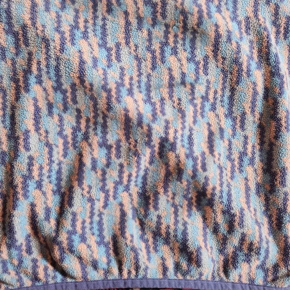 Patagonia Women's Micro D Snap-T Pullover Climbing Trees Ikat Sound Blue Size M - Picture 11 of 12